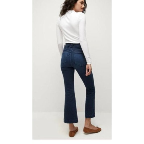 Veronica Beard Jeans White Ruched turtleneck Long Sleeve Top size large - Picture 6 of 7